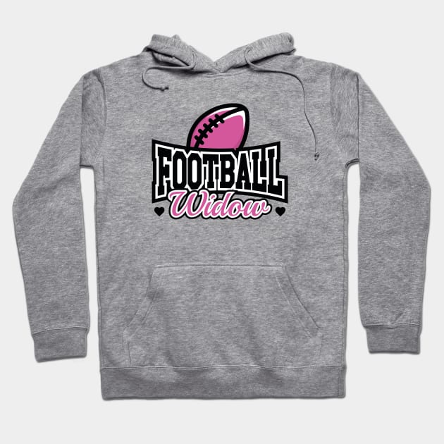 Football Widow Hoodie by VectorPlanet